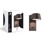 D'Lite Światło Ścienne Lira Czarny 7W 600lm 830 Ciepła Biel | IP54 - Czujnik Ruchu