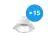 Opakowanie 15x Noxion LED Downlight Apollo 9W 1100lm 60D - 840 Zimna Biel | 145mm - Aukko 120mm - UGR 