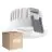 Opakowanie 10x Ledvance LED Spot Fix Aluminium Valkoinen 8W 680lm 36D - 930 Ciepła Biel | Aukko 68mm - IP44 - Najlepsze renderowanie kolorów - Ściemnianie