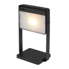Nordlux Lampa Stołowa Saulio Aluminium Czarny 3.5W 200lm - 830 Ciepła Biel | IP44 - 3-Stopniowy Ściemnianie - Solar