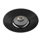 Noxion Wpuszczany Spot Logic MR16 Uchylny Błyszczący Czarny | 92mm - Aukko 80mm - IP20 - W Tym GU10 Trzonek